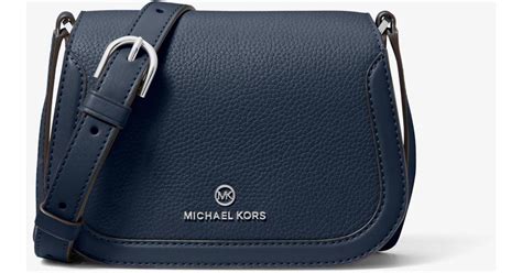 michael kors lucie small|Lucie Small Pebbled Leather Crossbody Bag .